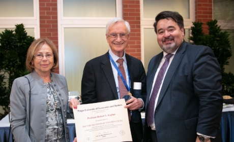 Prague University of Economics and Business Awarded Honorary Doctorate to Robert S. Kaplan, Expert in Strategic Management