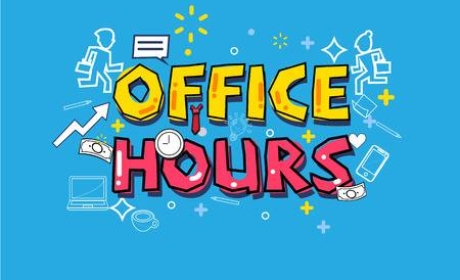 Student Office Hours during summer (7/7 – 27/8)