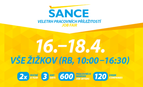 We invite you to the traditional Job Fair ŠANCE – April 16-18, 2024!